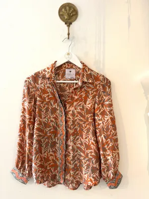 Marseille Silk Blouse in Sunburst