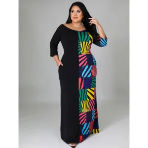 Maxi Abstract Dress