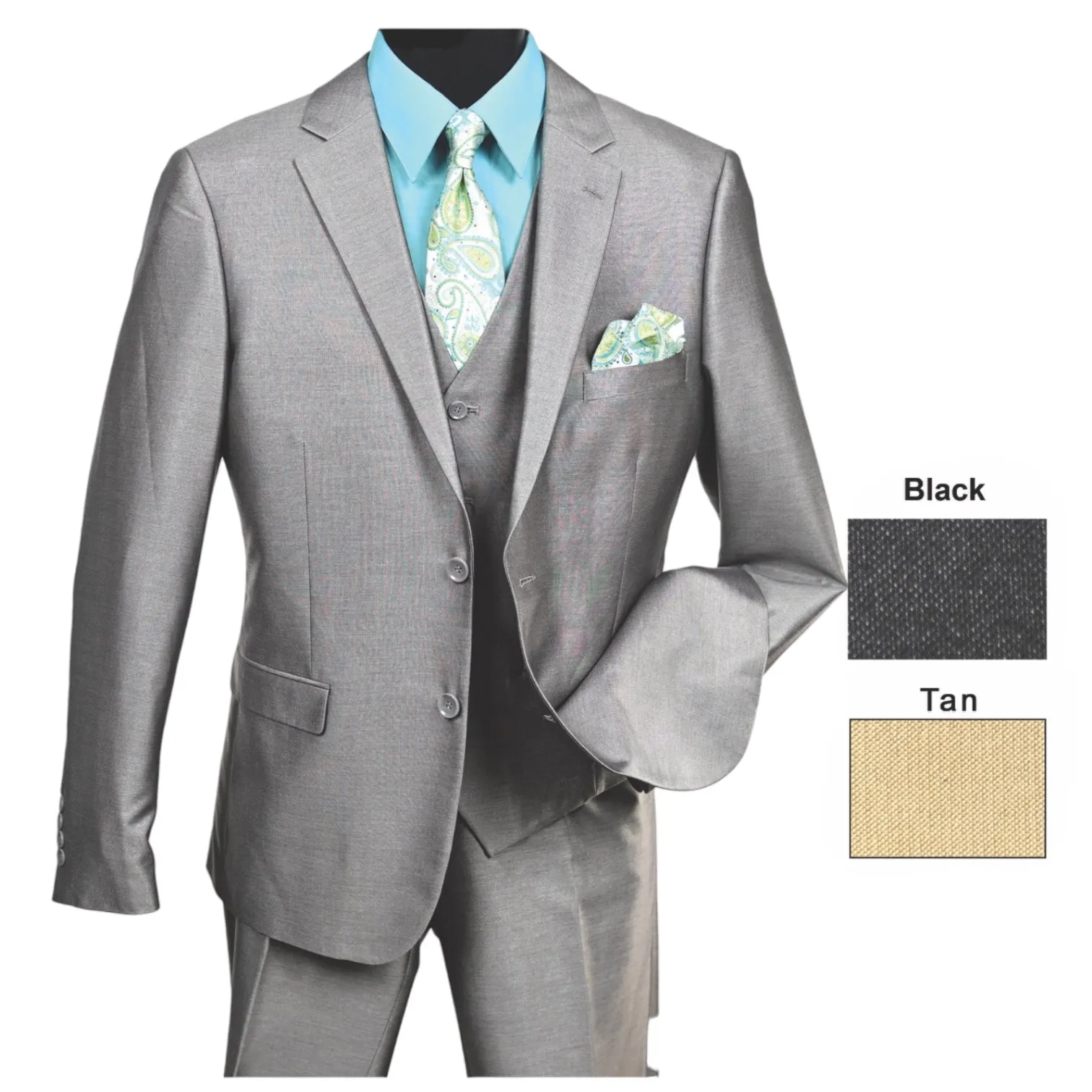 MAZARI: 3PC Slim Fit Suit 1120