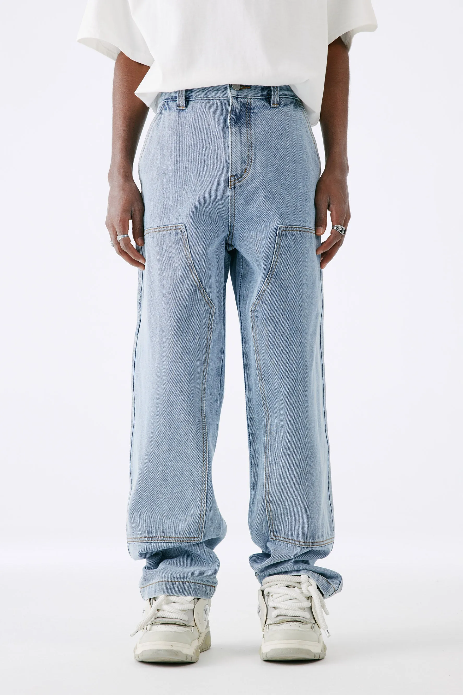 MEDM LOOSE STRAIGHT LEG PANTS
