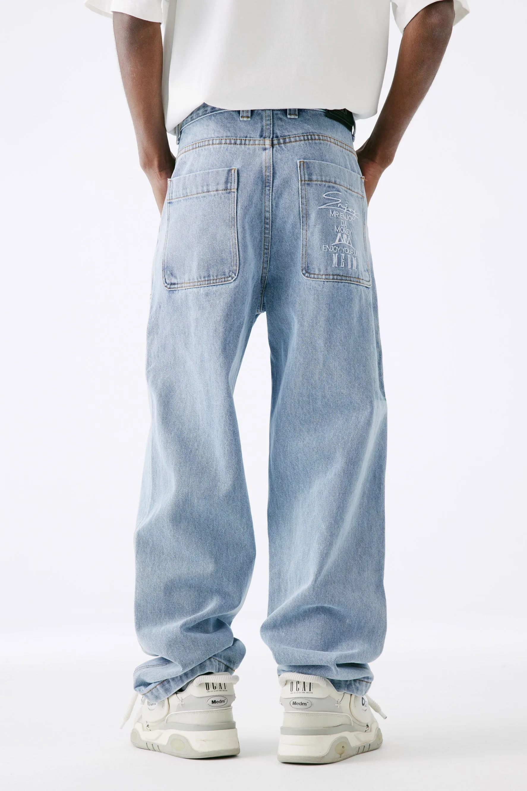 MEDM LOOSE STRAIGHT LEG PANTS