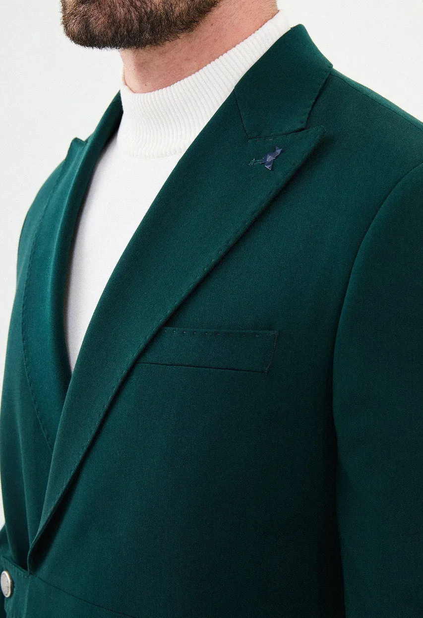 Men's Mint Green Slim Fit Suit