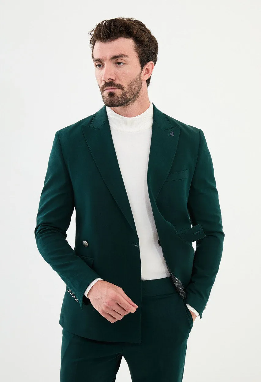 Men's Mint Green Slim Fit Suit