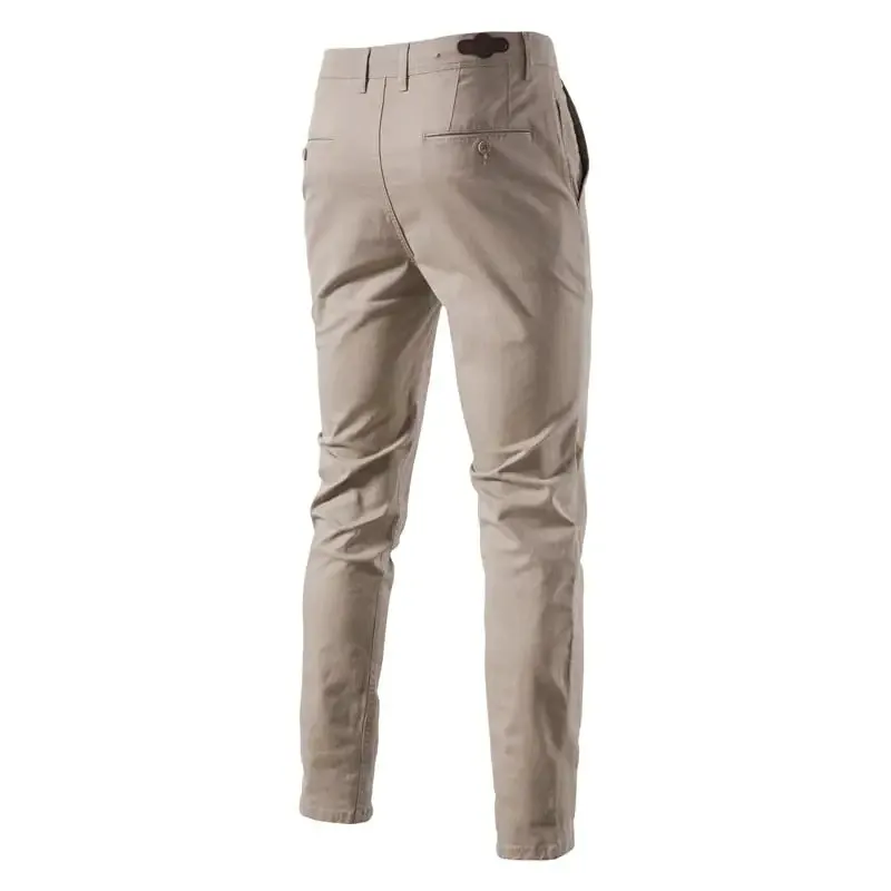 Men's Solid Color Slim Fit Pants