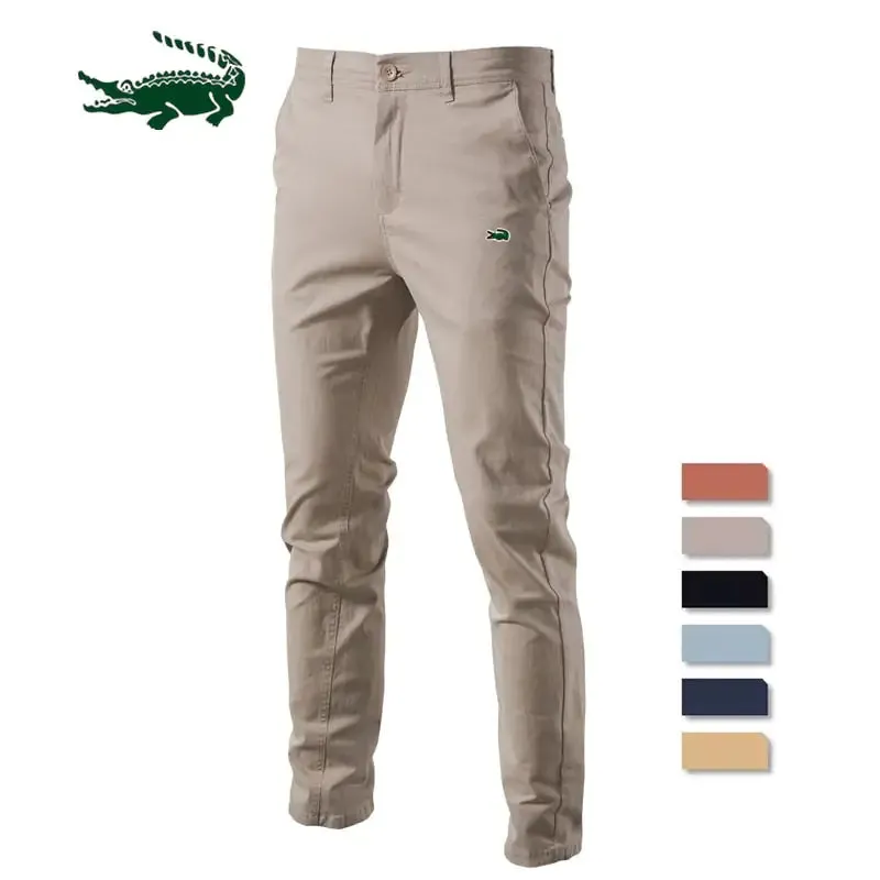 Men's Solid Color Slim Fit Pants