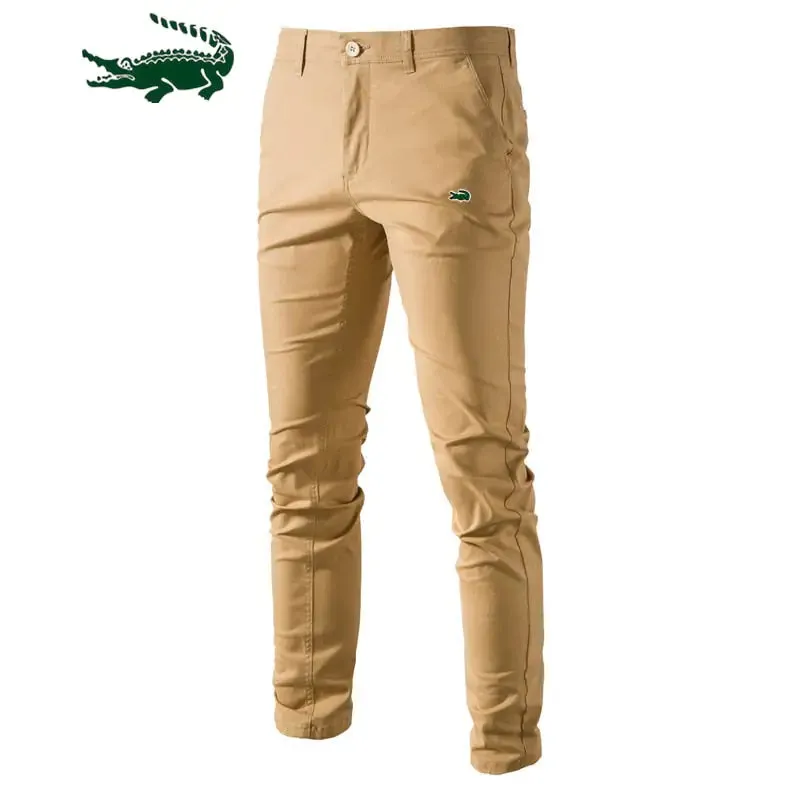 Men's Solid Color Slim Fit Pants