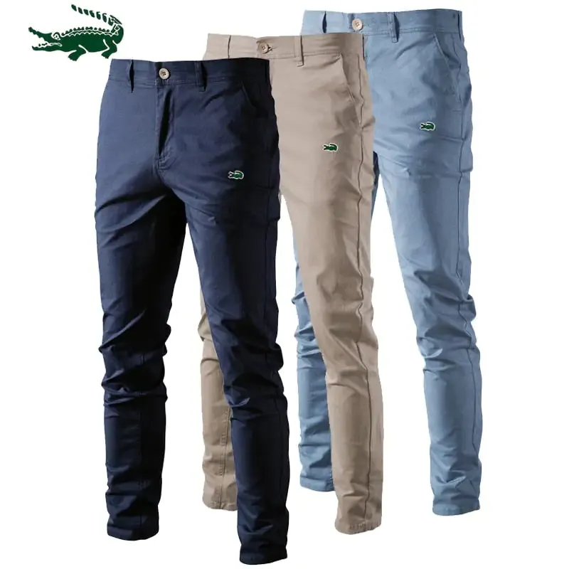 Men's Solid Color Slim Fit Pants