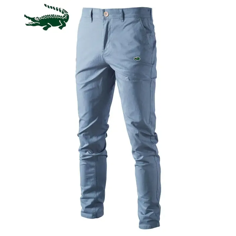 Men's Solid Color Slim Fit Pants