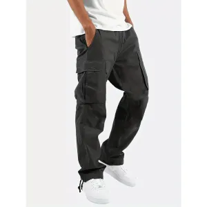 Men's Straight Cut Cargo Pants | Wide Leg
