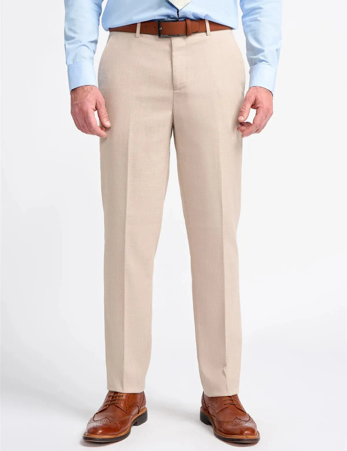 MIAMI – TAILORED FIT LINEN BLEND STONE 3 PIECE SUIT
