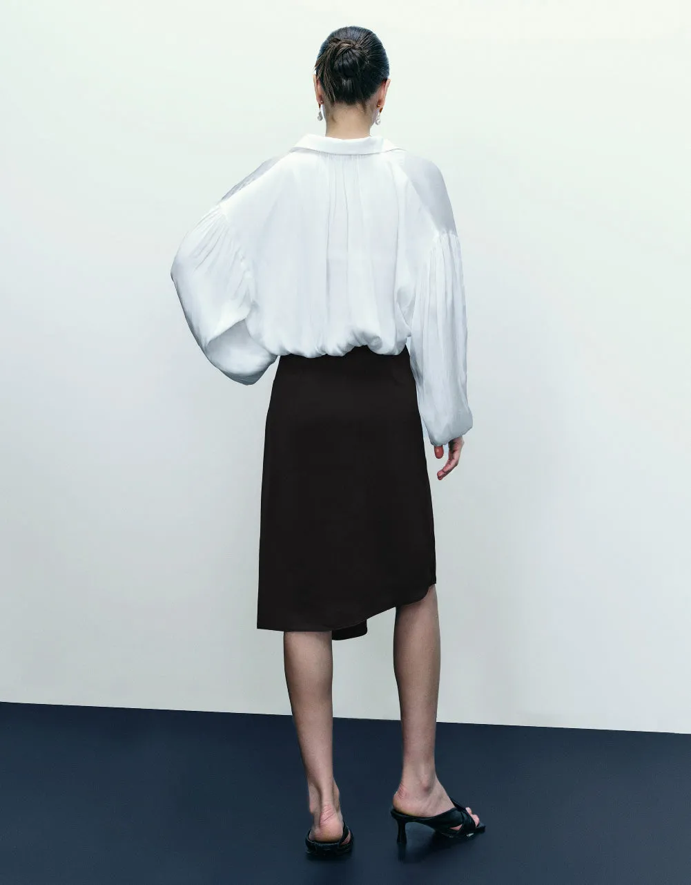 Midi A-Line Skirt