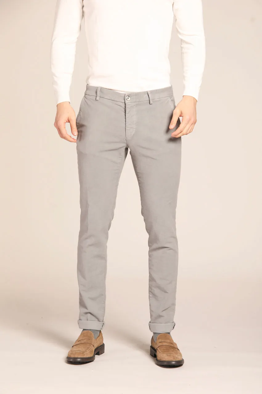 Milano men's chino pants in moleskin extra slim fit