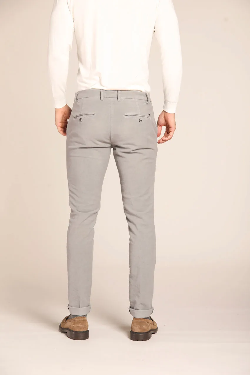 Milano men's chino pants in moleskin extra slim fit