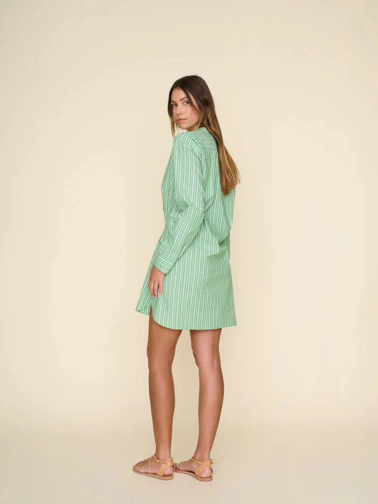 Mills Dress Matcha Stripe
