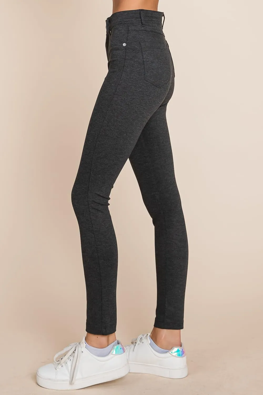 MINT PLUS PINK Womens Yoga Dress Pants - Stretch Workout Leggings for Women Crossover High Waisted Pants