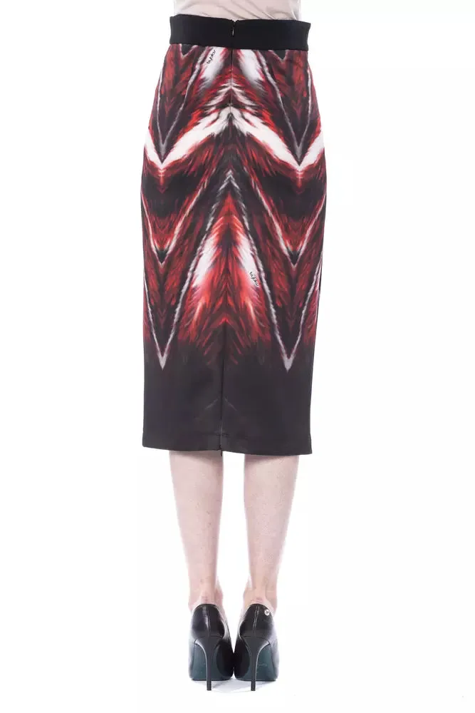 Multicolor Polyester Women's Skirt