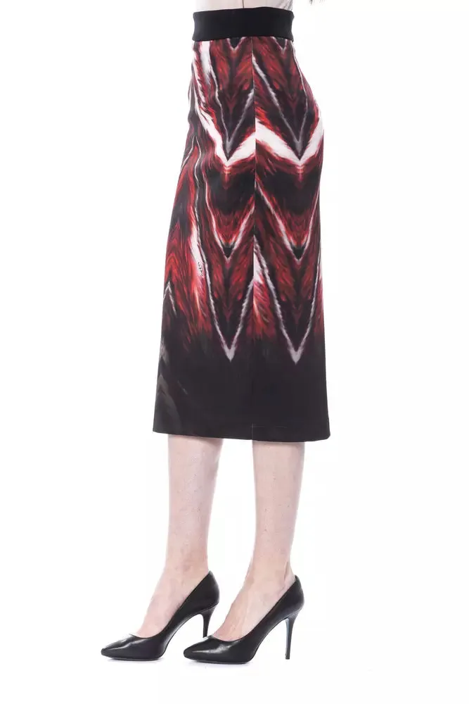 Multicolor Polyester Women's Skirt