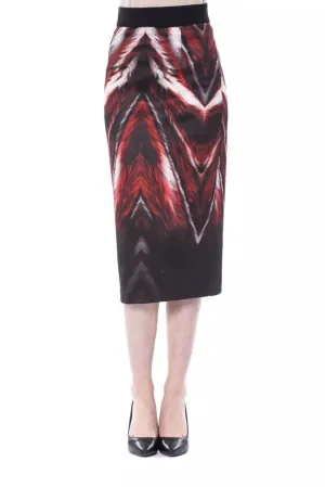 Multicolor Polyester Women's Skirt