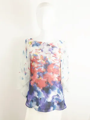 NEW Milly Silk Blouse Size 2