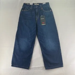 NWT Levi’s Dad Fit Straight Leg Capri Blue Jeans Womens Size 28 Mid Rise Pants