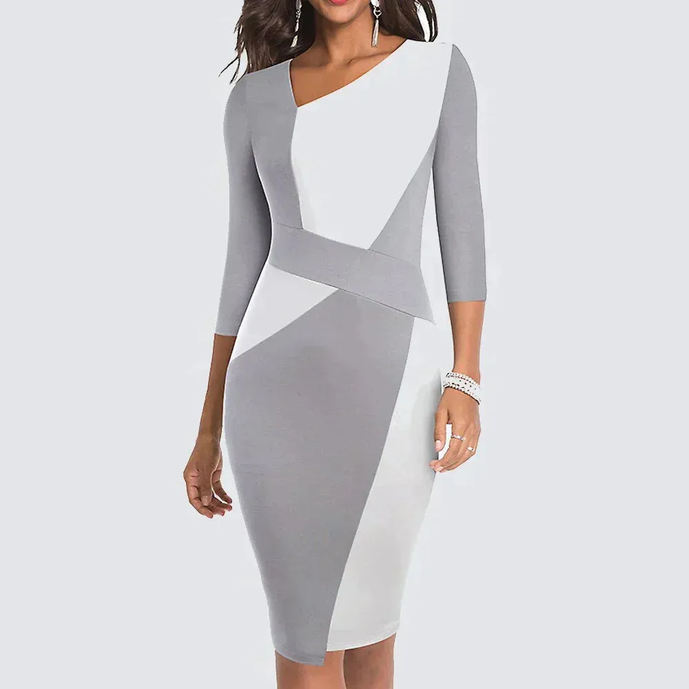 Olga® | Patchwork Pencil Dress