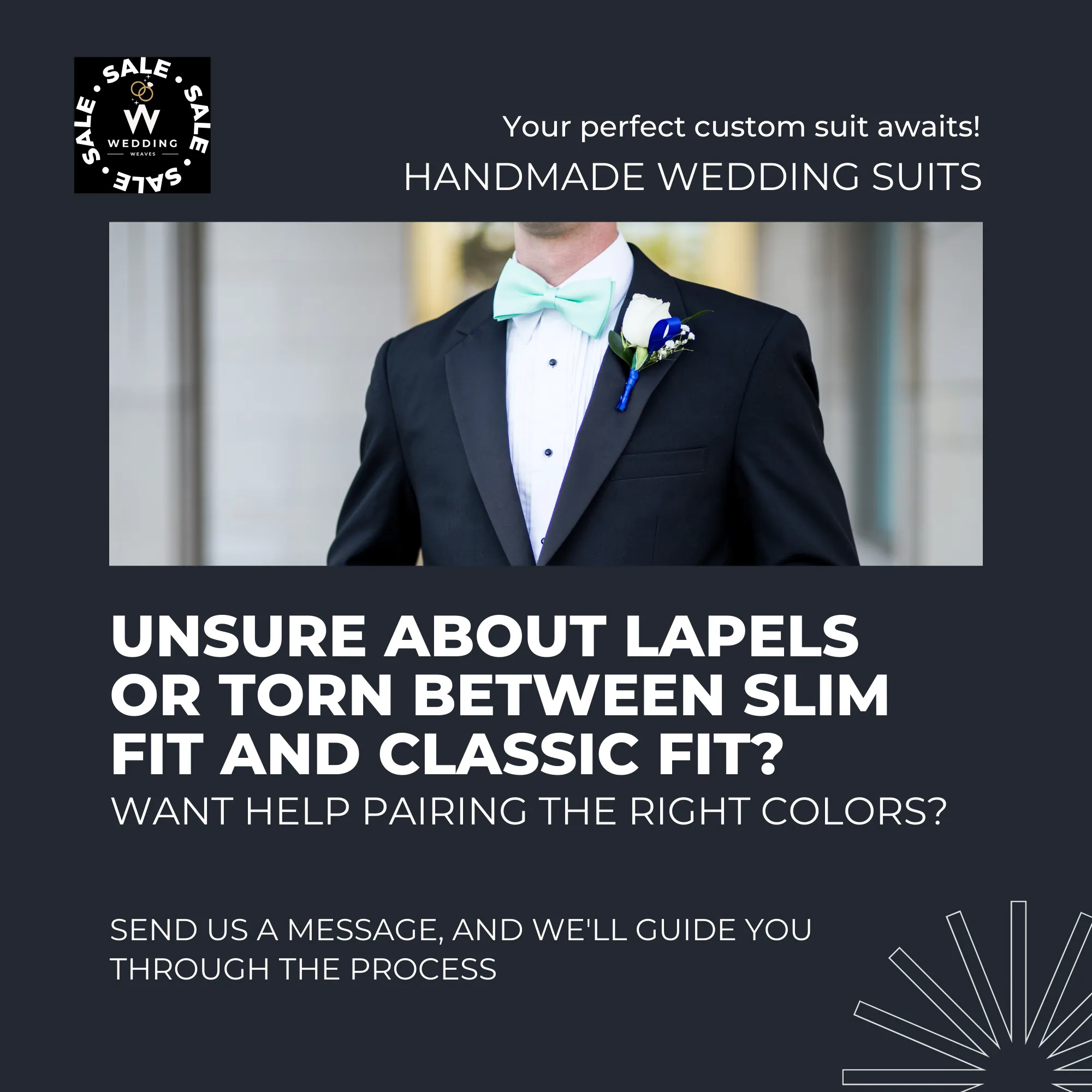 Orange Three-Piece Suit for Men - Custom Bespoke Wedding Suit, Tailored Wedding Attire