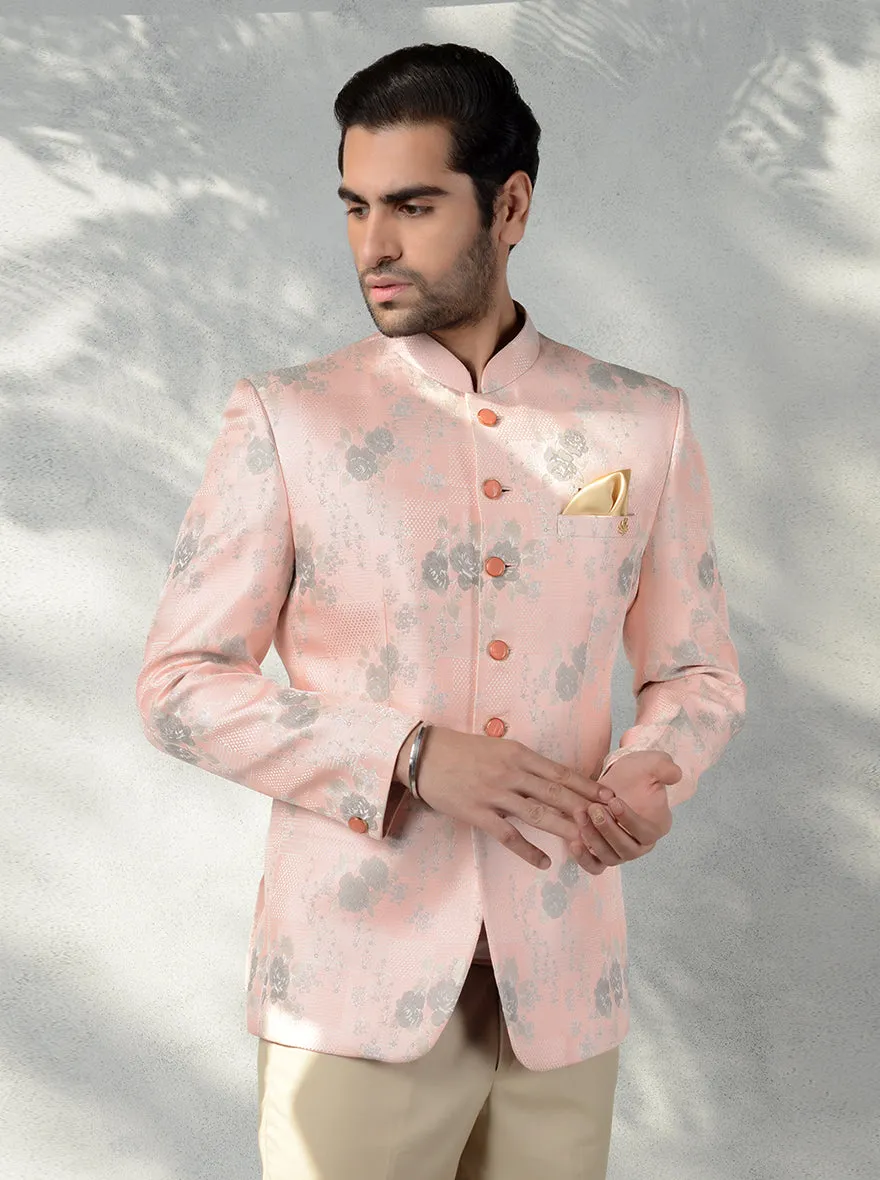 Peach Jodhpuri Suit | JadeBlue