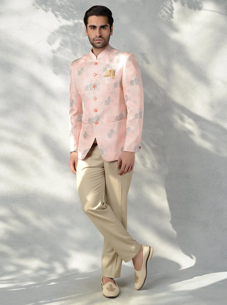 Peach Jodhpuri Suit | JadeBlue