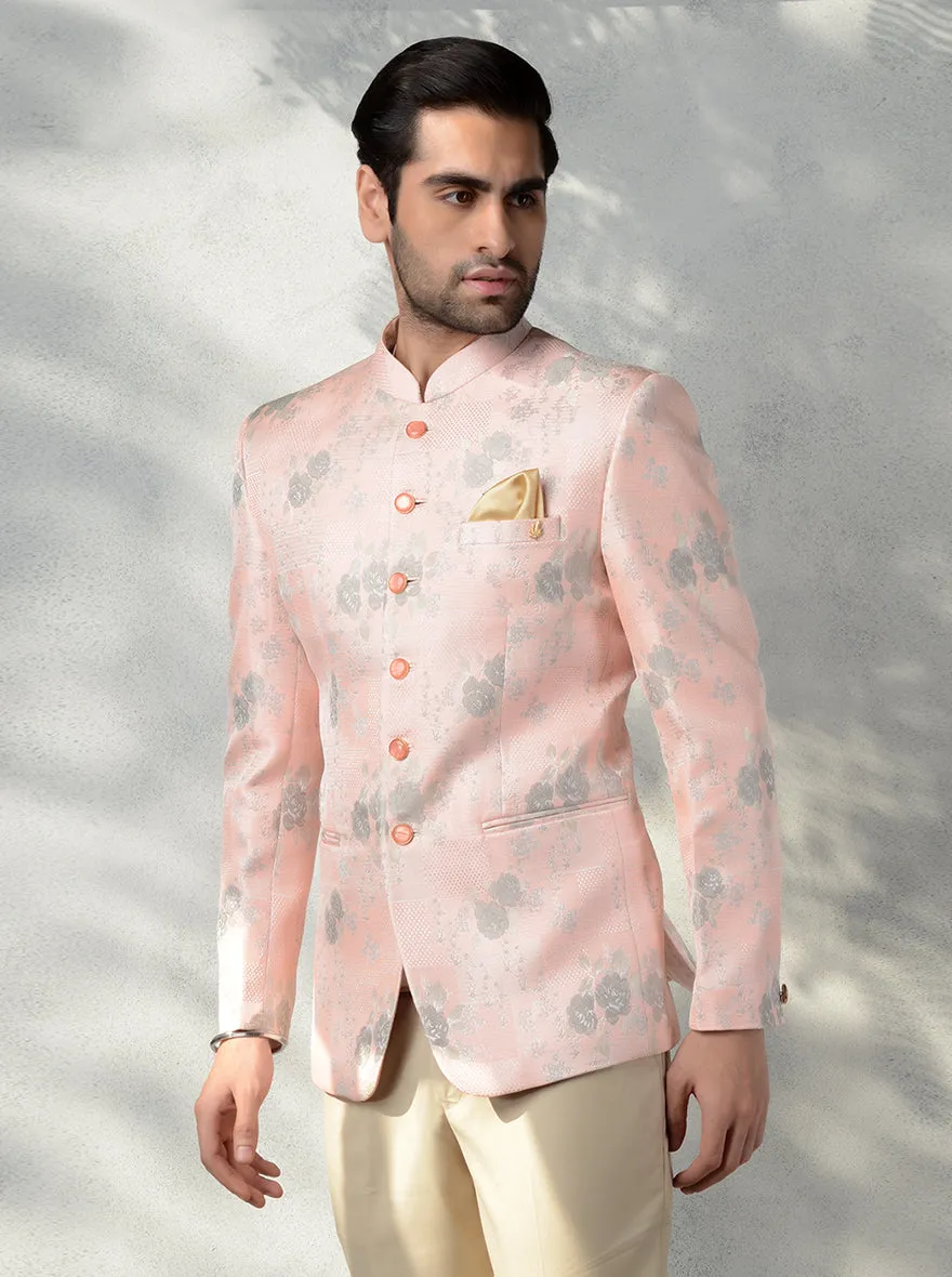 Peach Jodhpuri Suit | JadeBlue