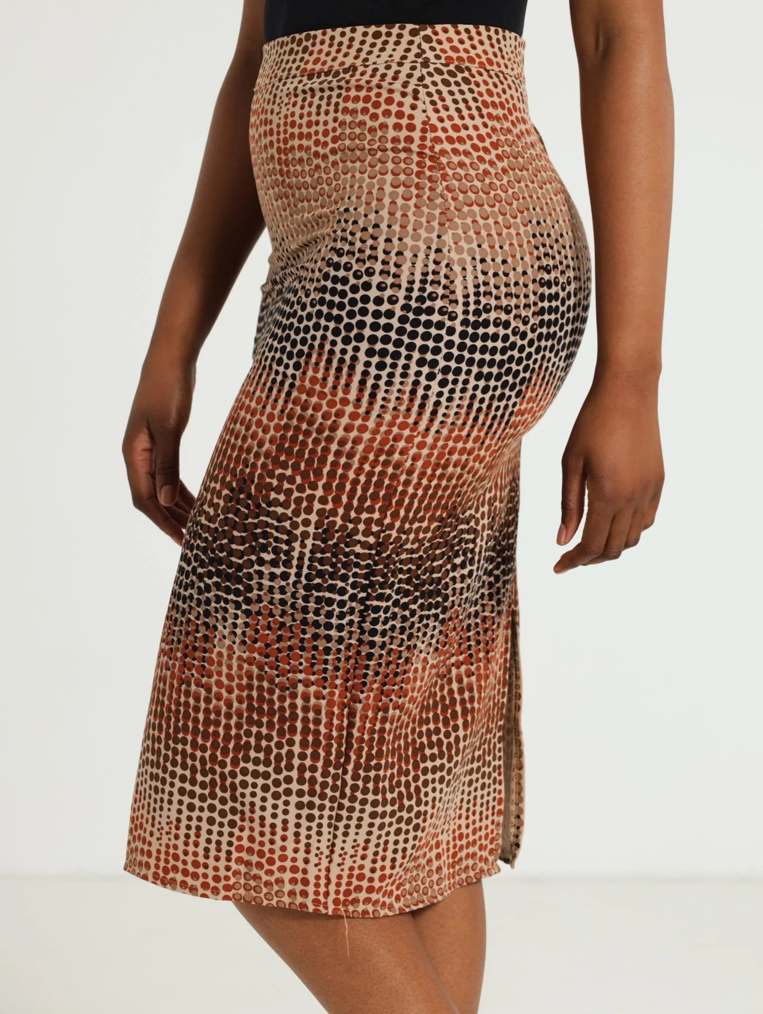Pencil Skirt - Brown