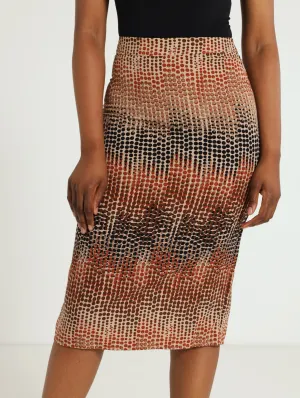 Pencil Skirt - Brown