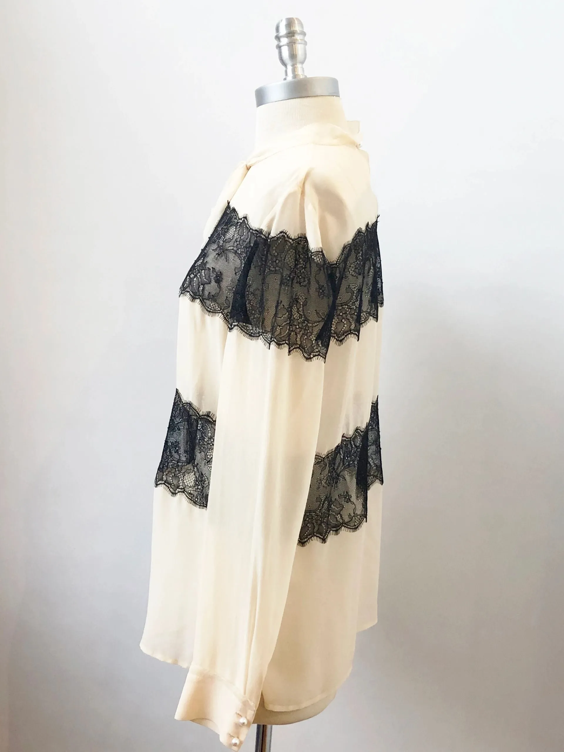 Philosophy Silk Lace Blouse Size 10
