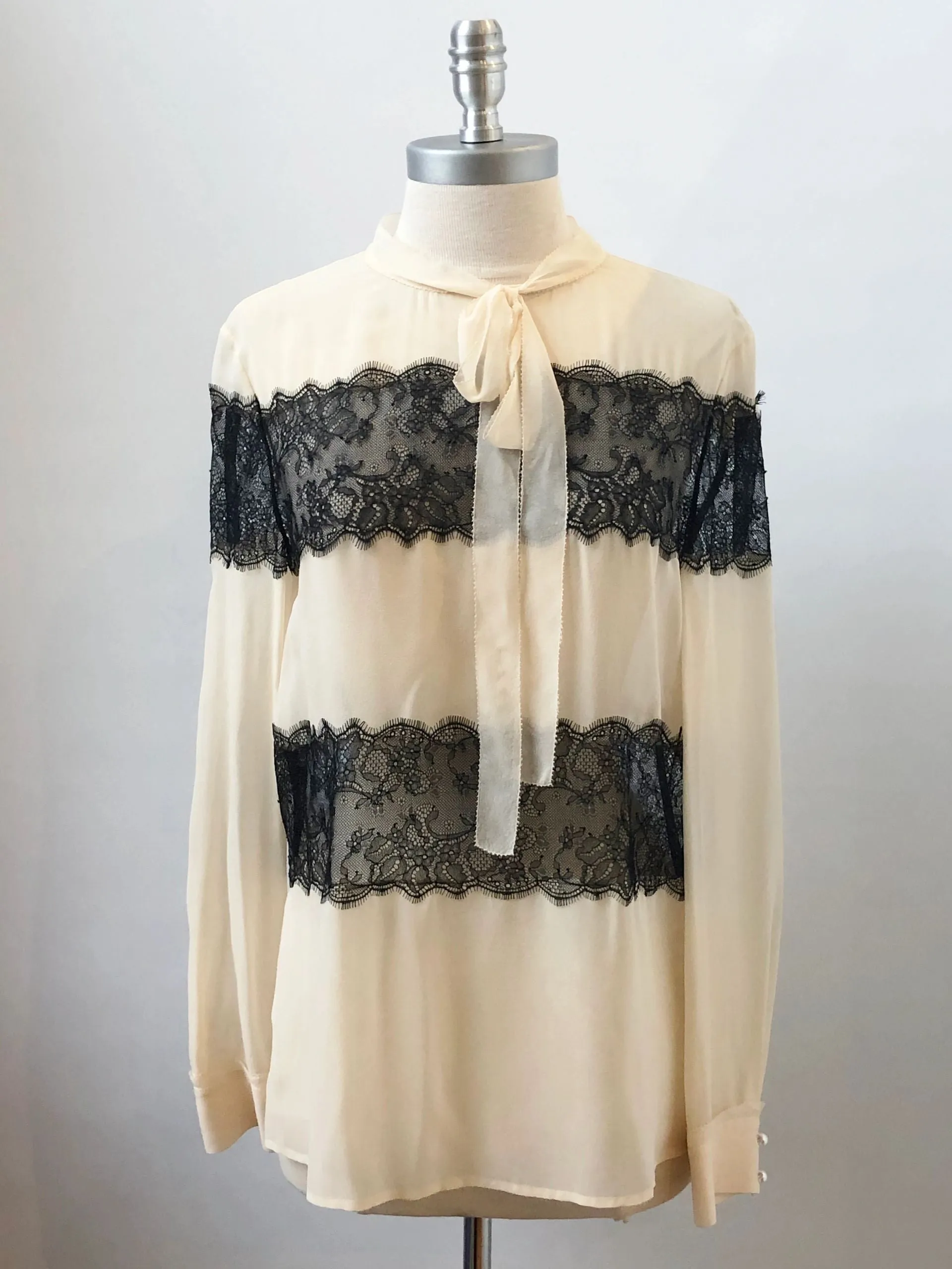 Philosophy Silk Lace Blouse Size 10