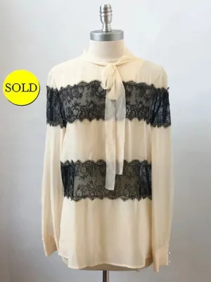Philosophy Silk Lace Blouse Size 10