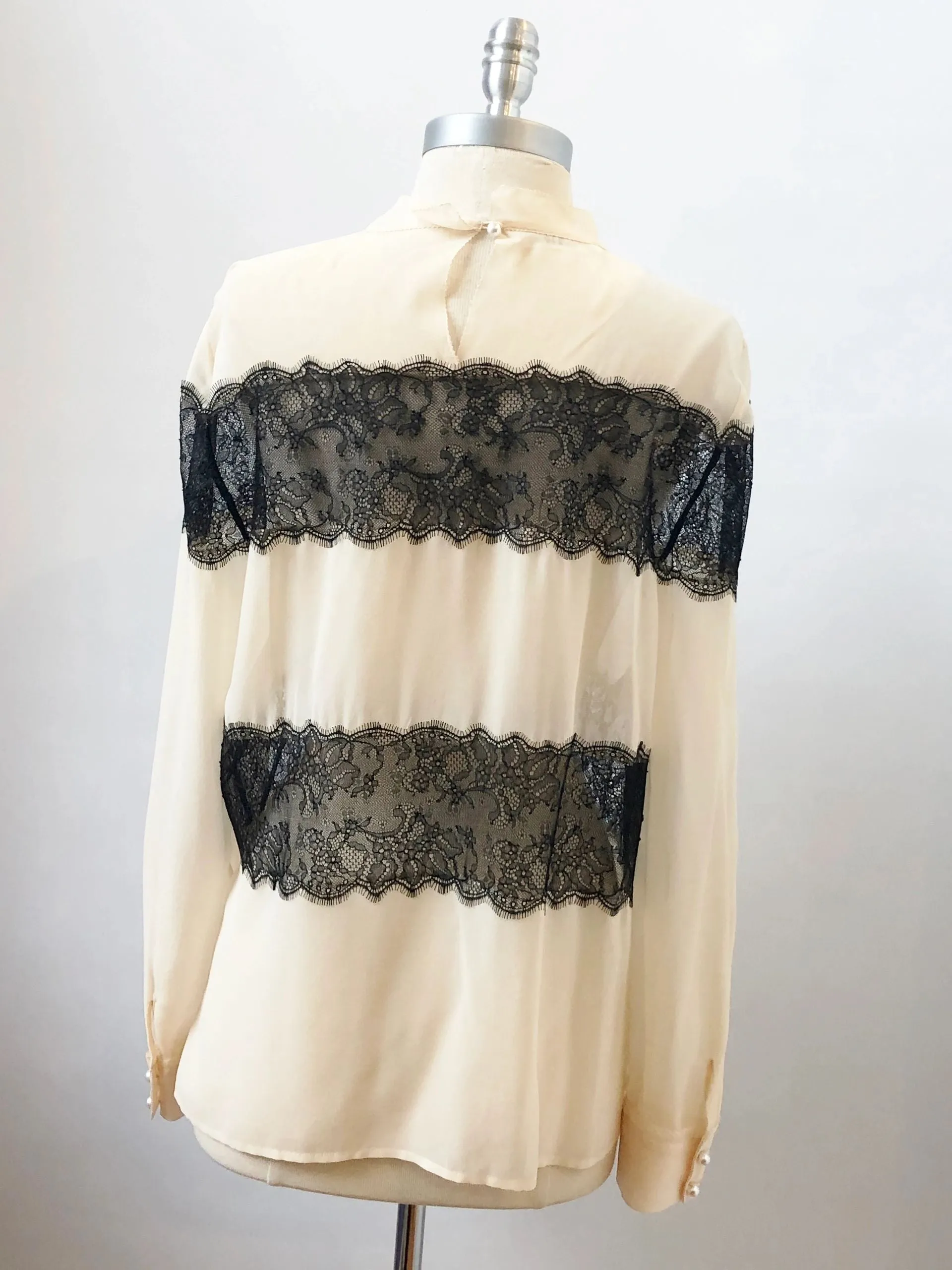 Philosophy Silk Lace Blouse Size 10