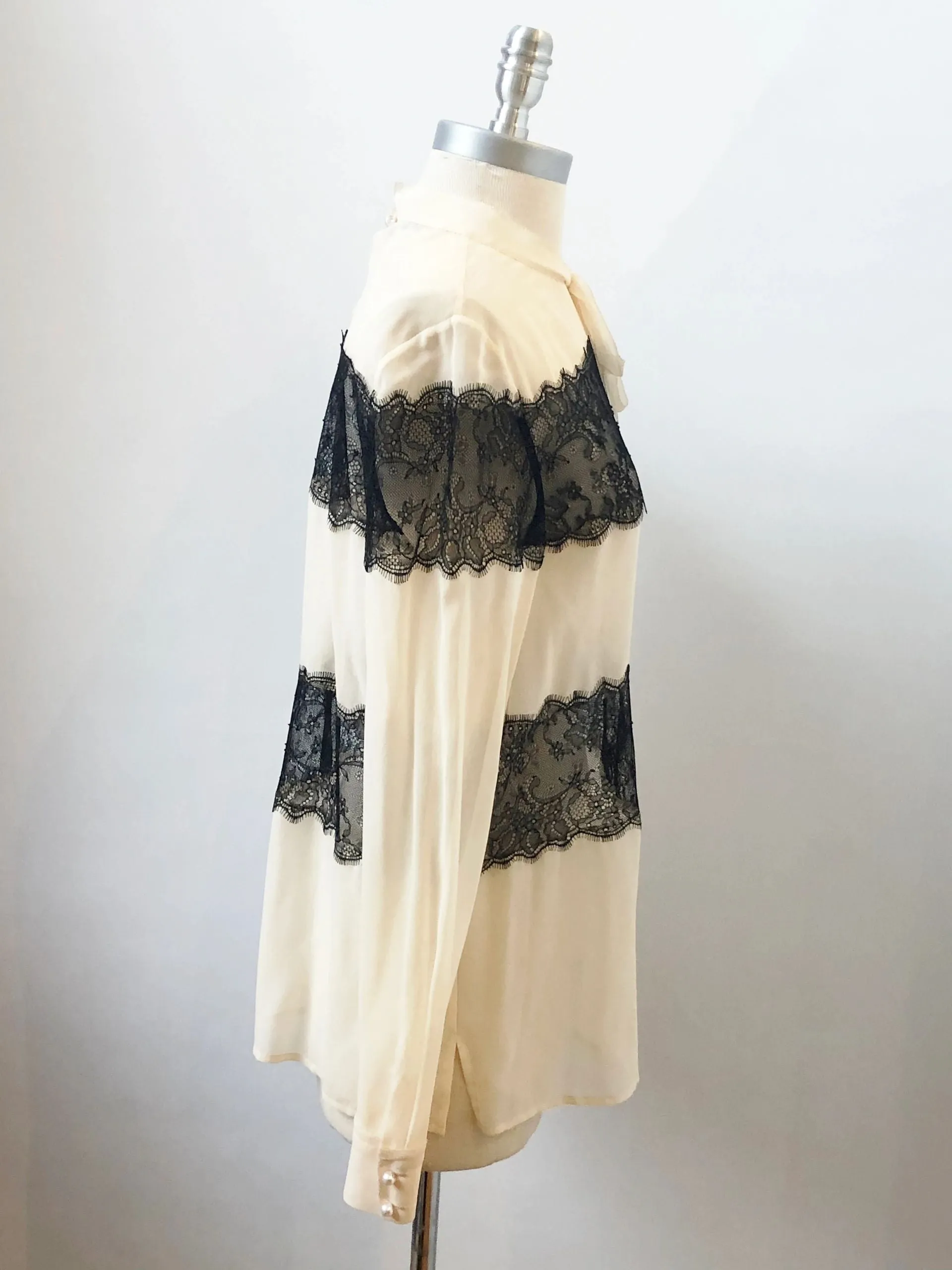 Philosophy Silk Lace Blouse Size 10