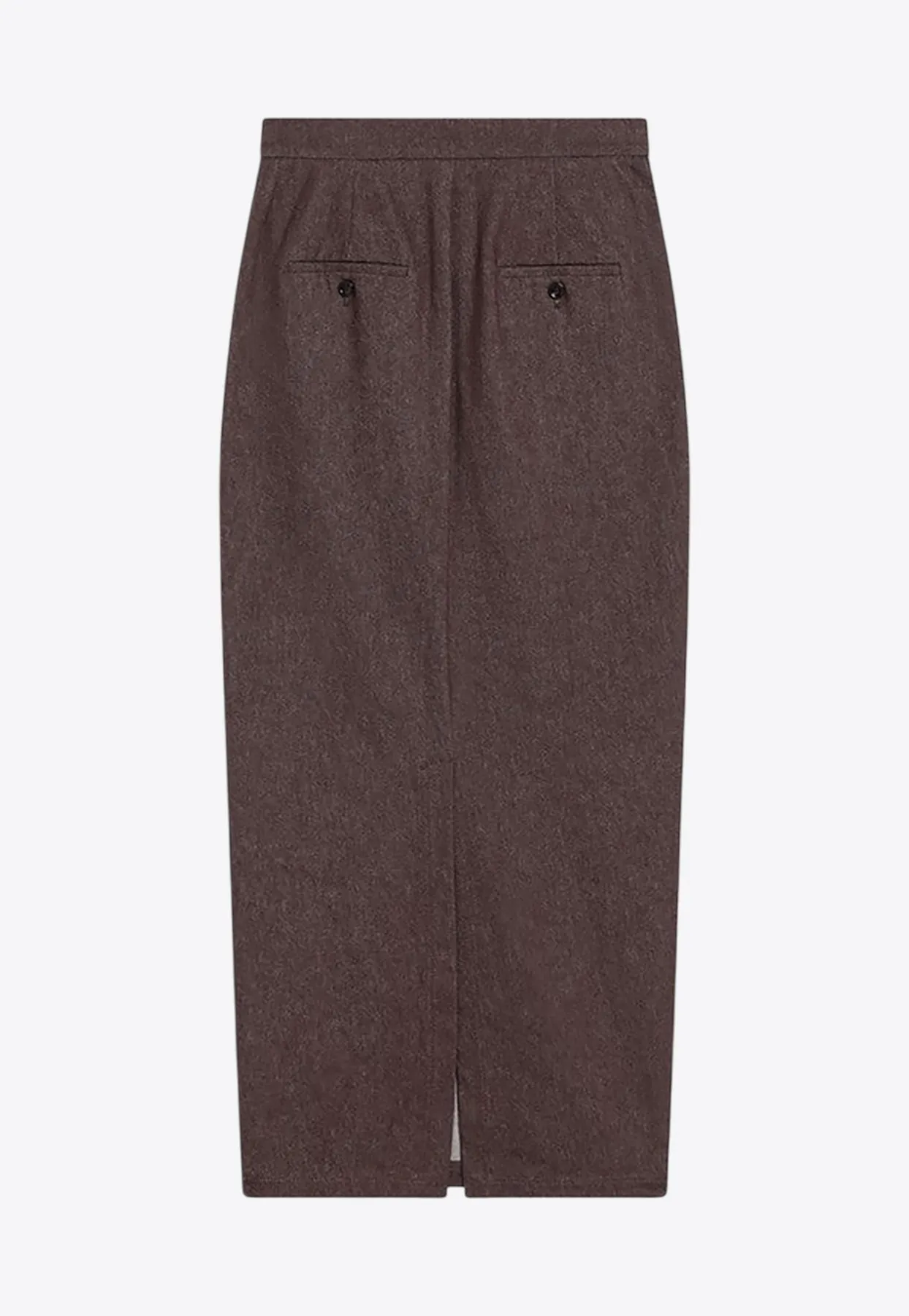 Pianosa Denim-Effect Midi Skirt