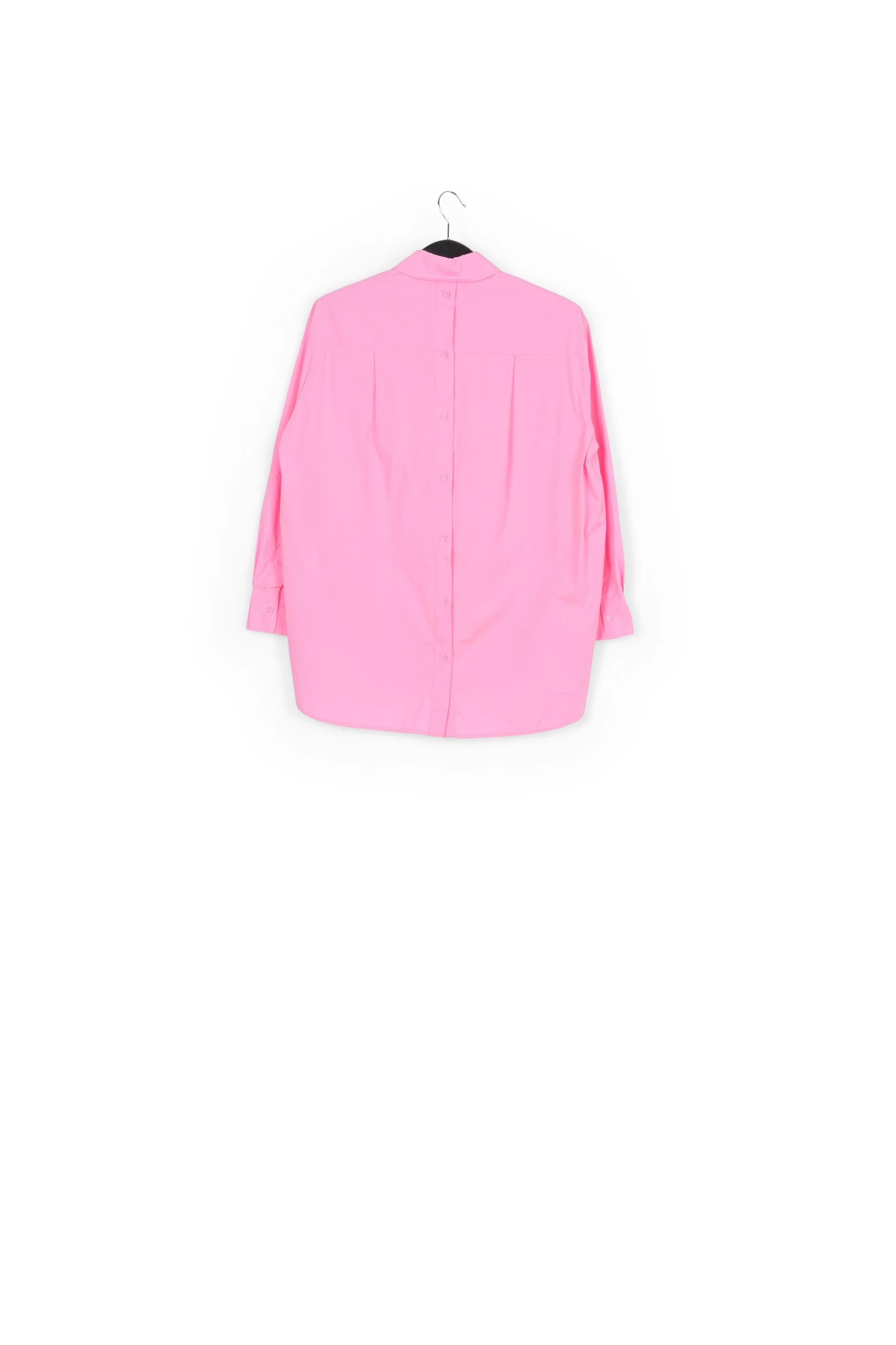Pink cotton button-down shirt