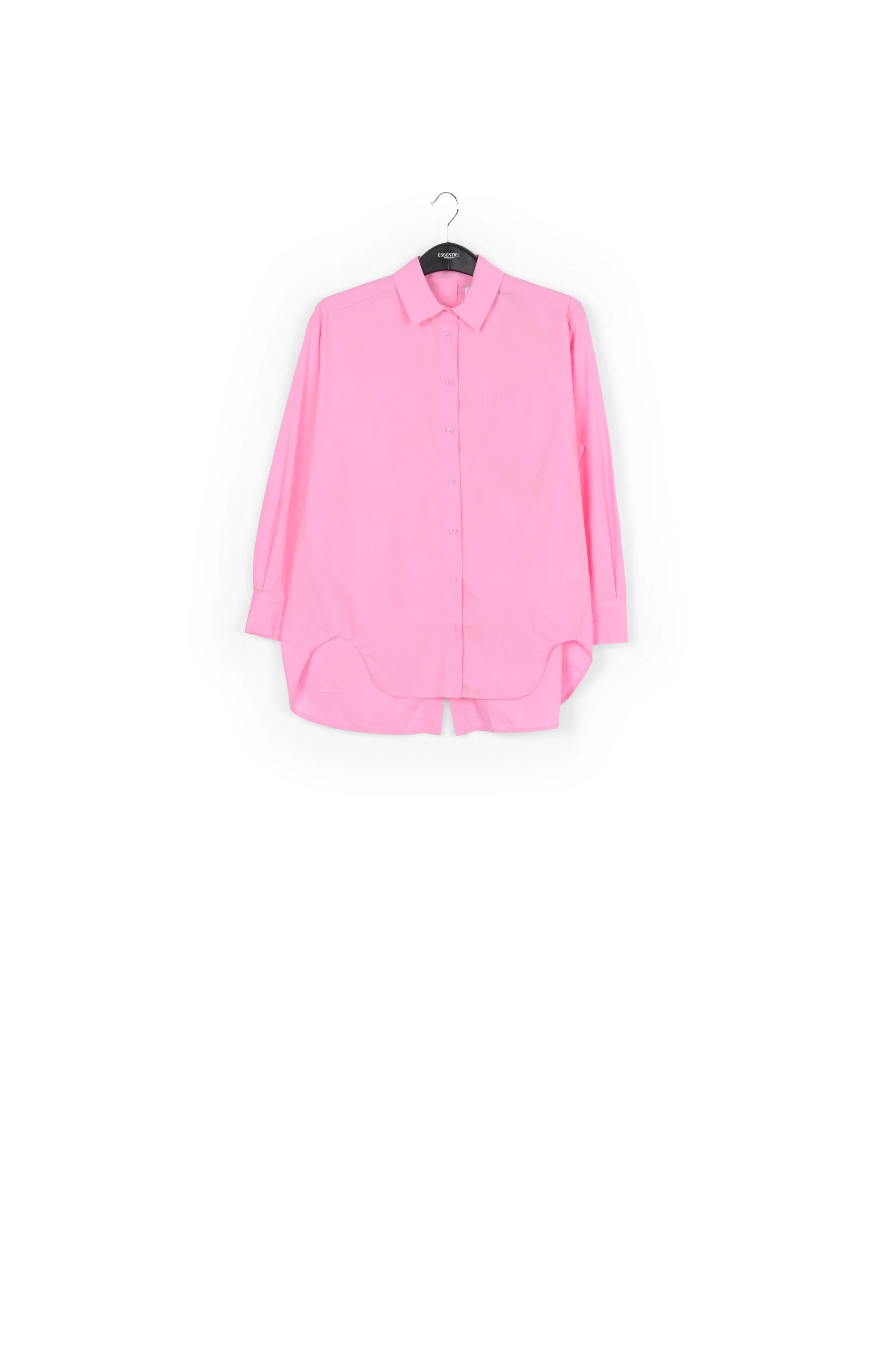Pink cotton button-down shirt