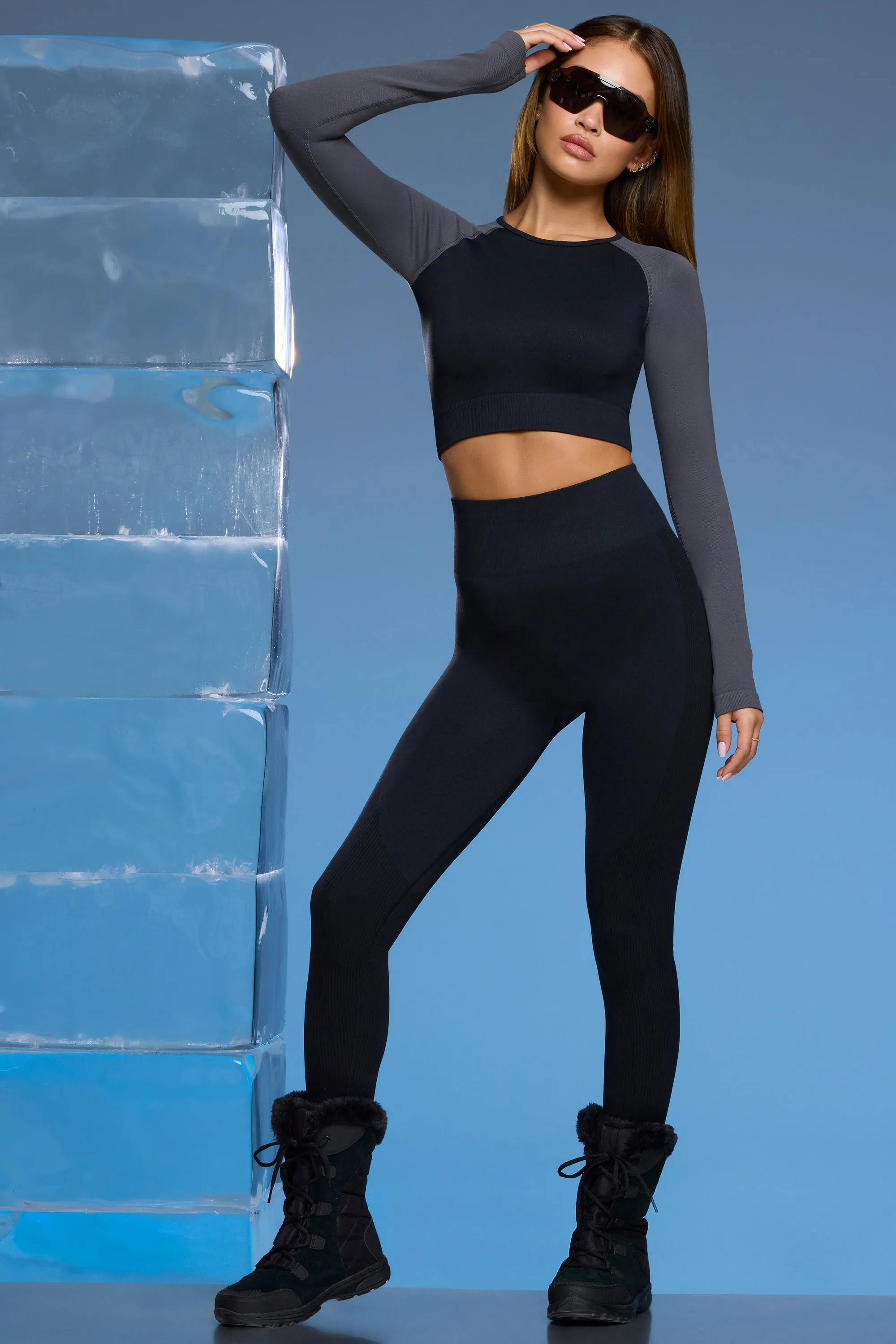 Piste - Super Sculpt Base Layer Leggings in Black