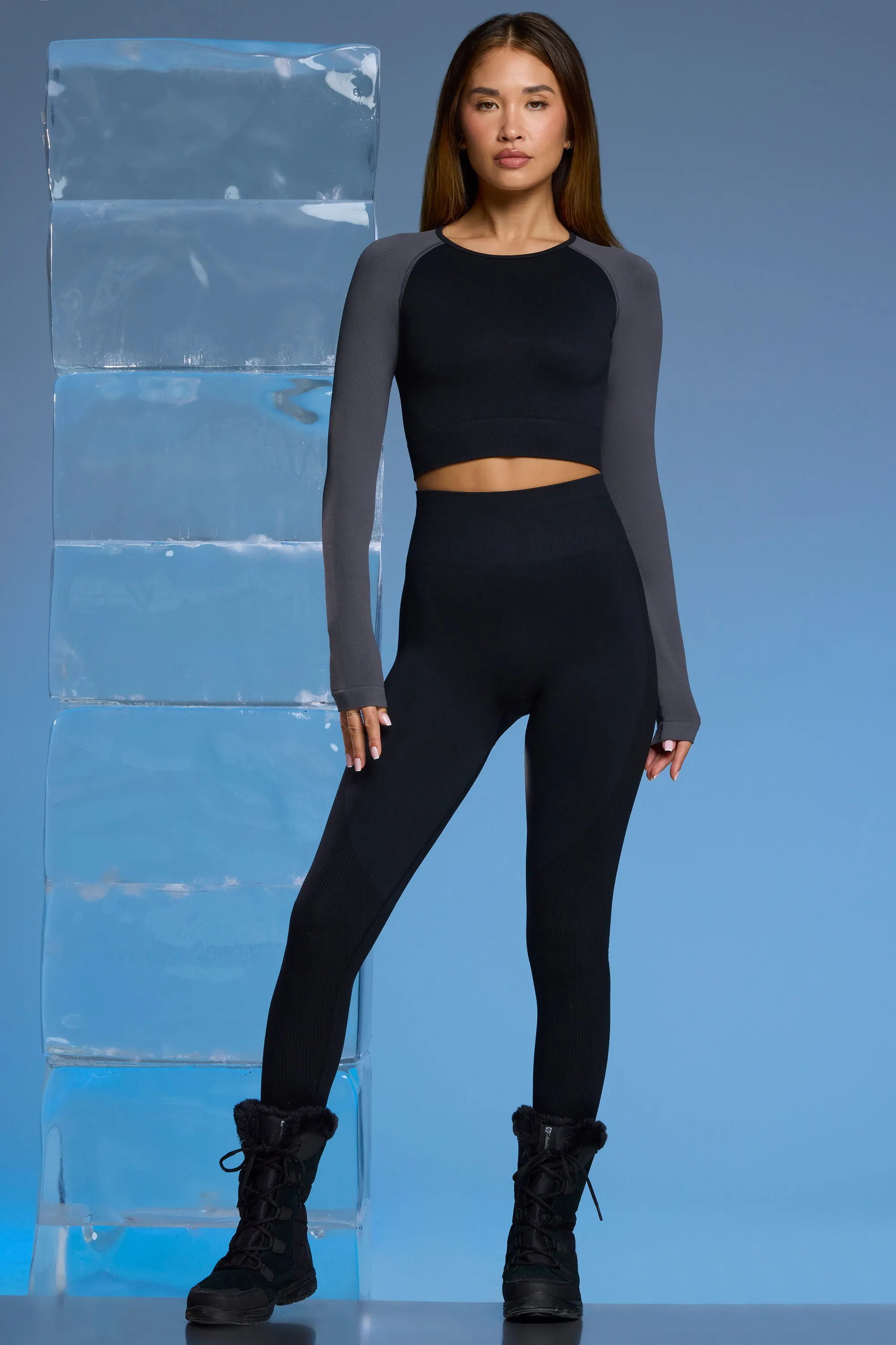 Piste - Super Sculpt Base Layer Leggings in Black