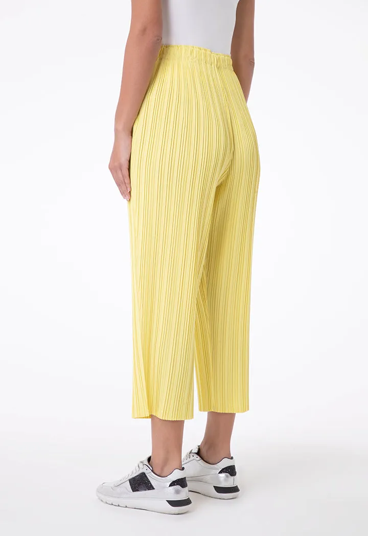 Pleated Cropped Pants