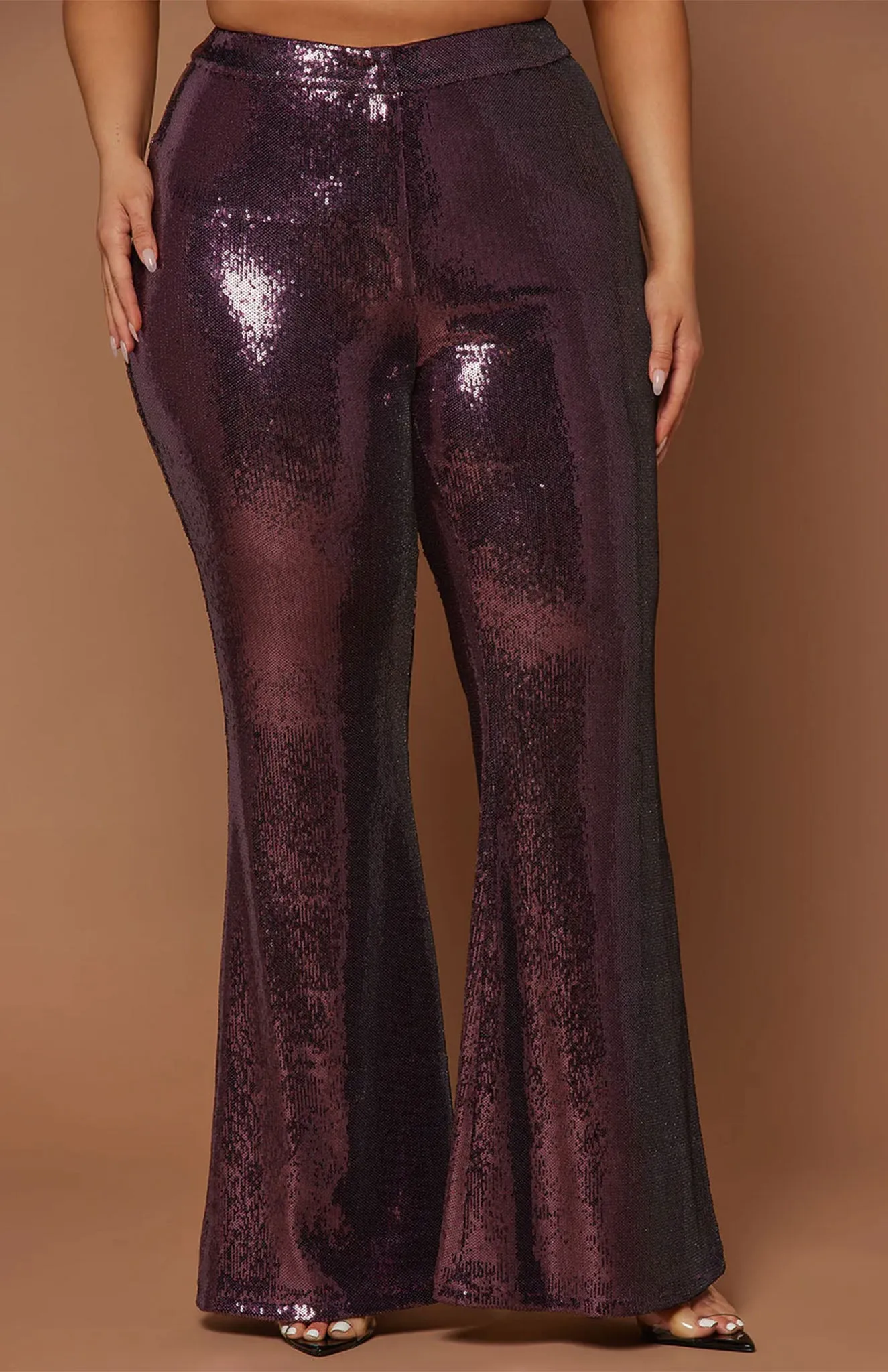 Plum Perfection Power Suit | Wine sequence Blazer Set