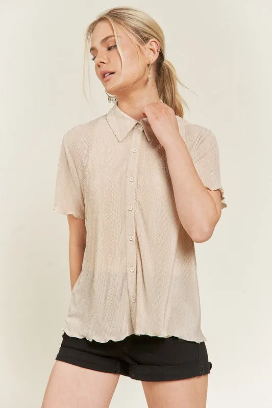 PLUS TEXTURED BUTTON DOWN SHIRTS