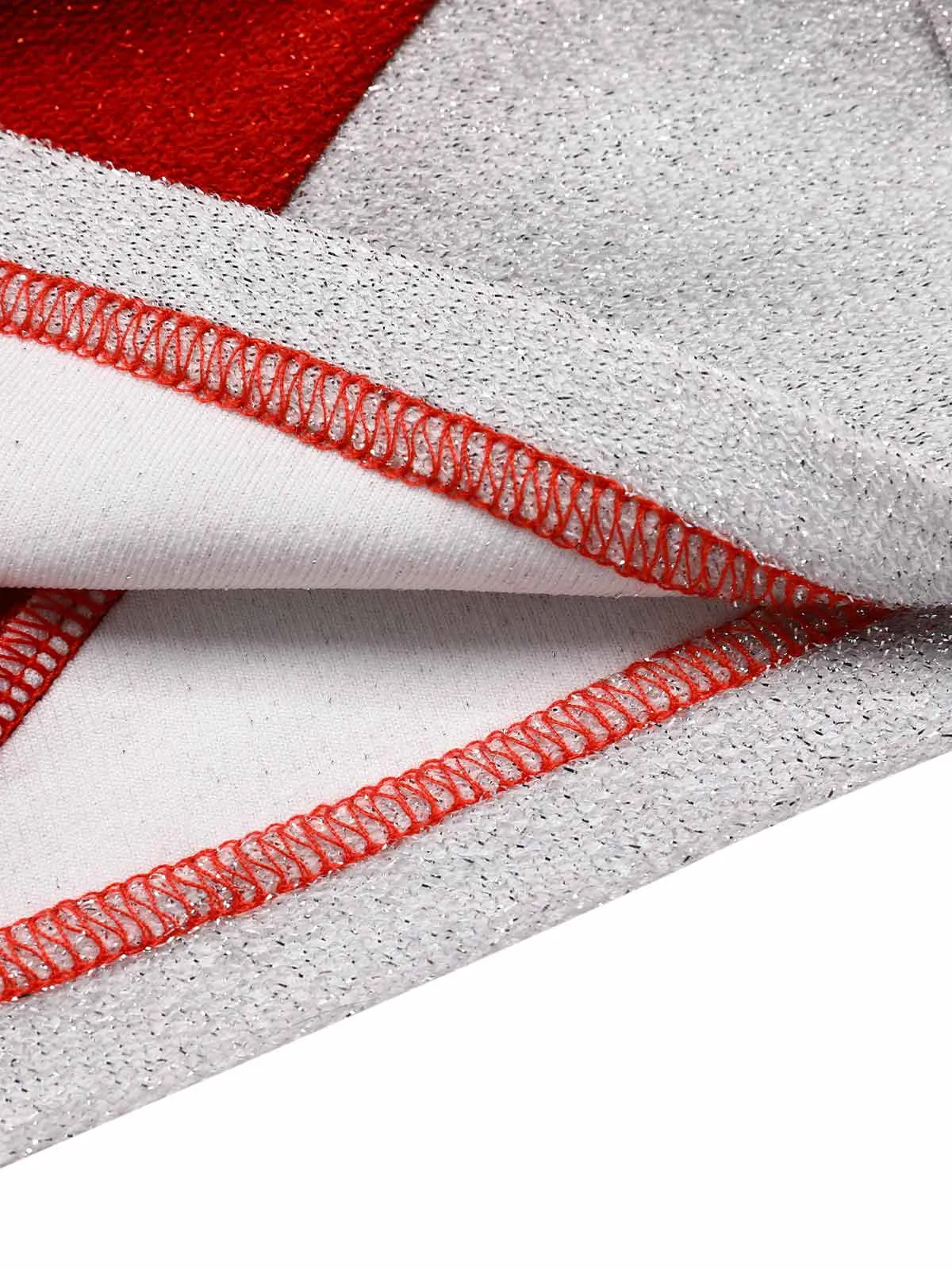 Red&White 1960s Pinstriped Pencil Dress