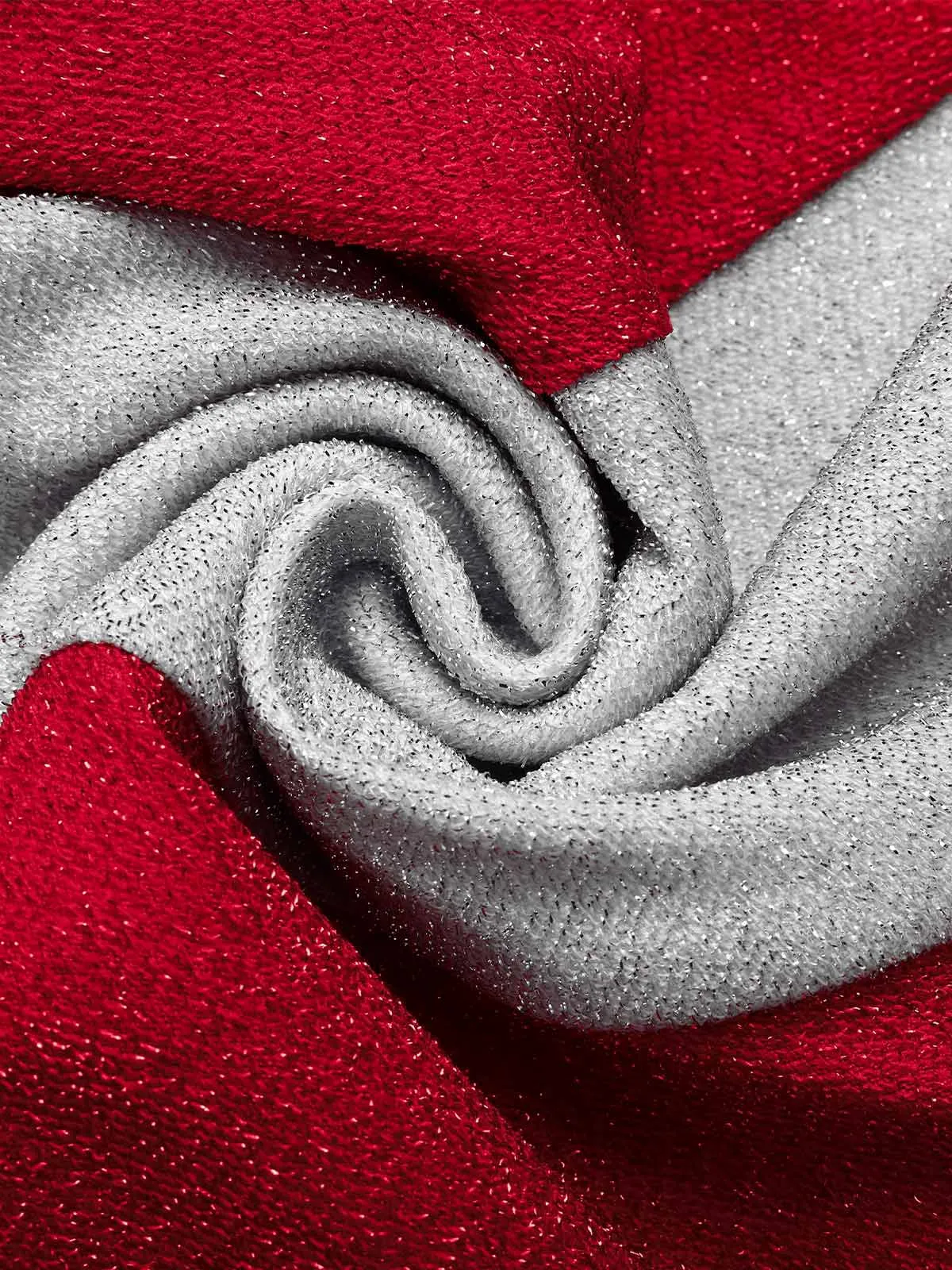 Red&White 1960s Pinstriped Pencil Dress