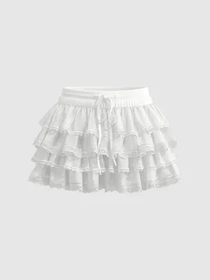 Ruffle Hem A-Line Skirts