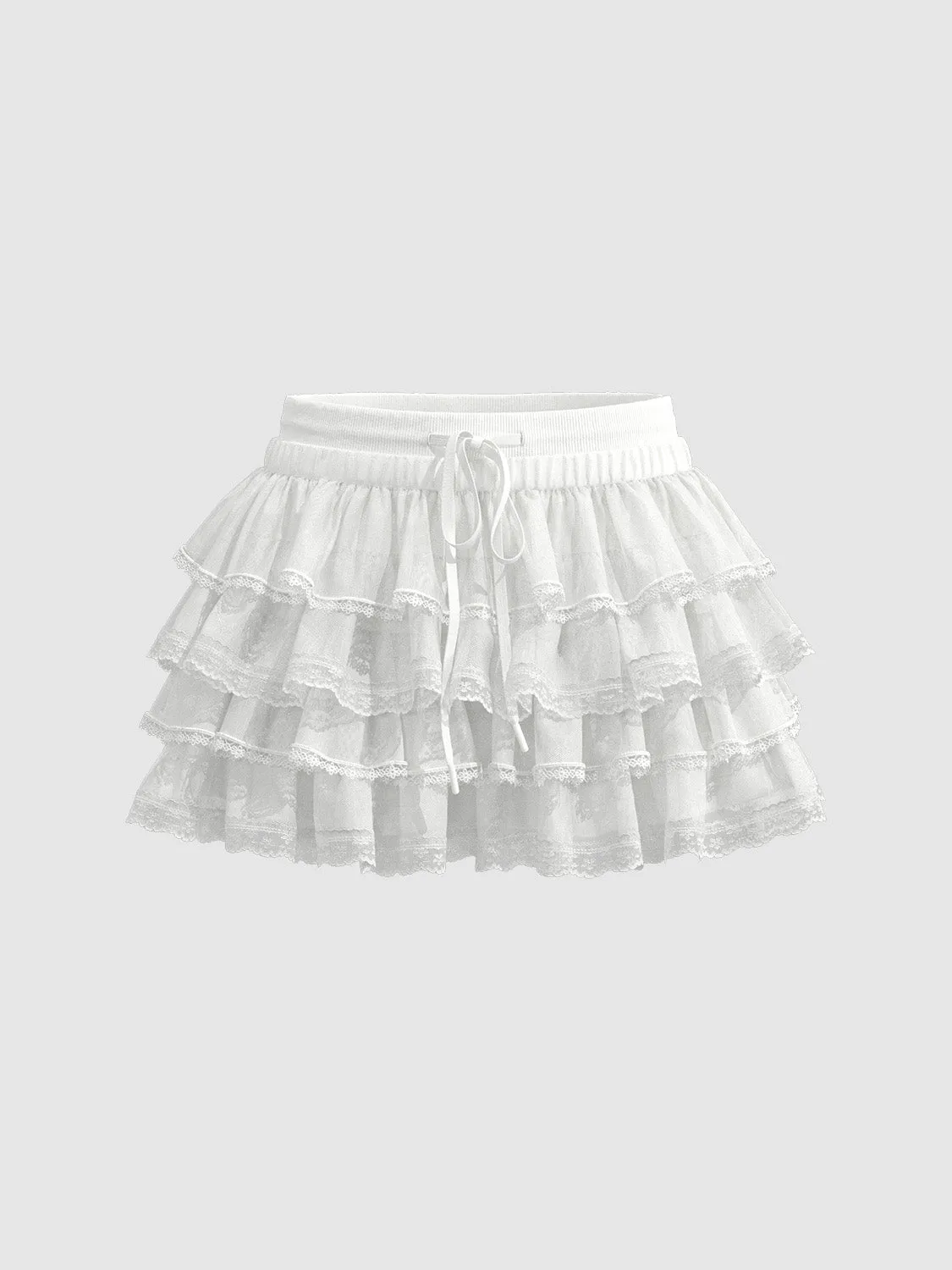 Ruffle Hem A-Line Skirts