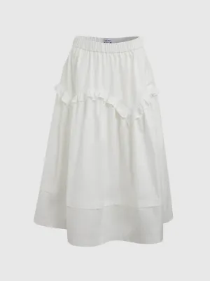 Ruffle Hem A-Line Skirts