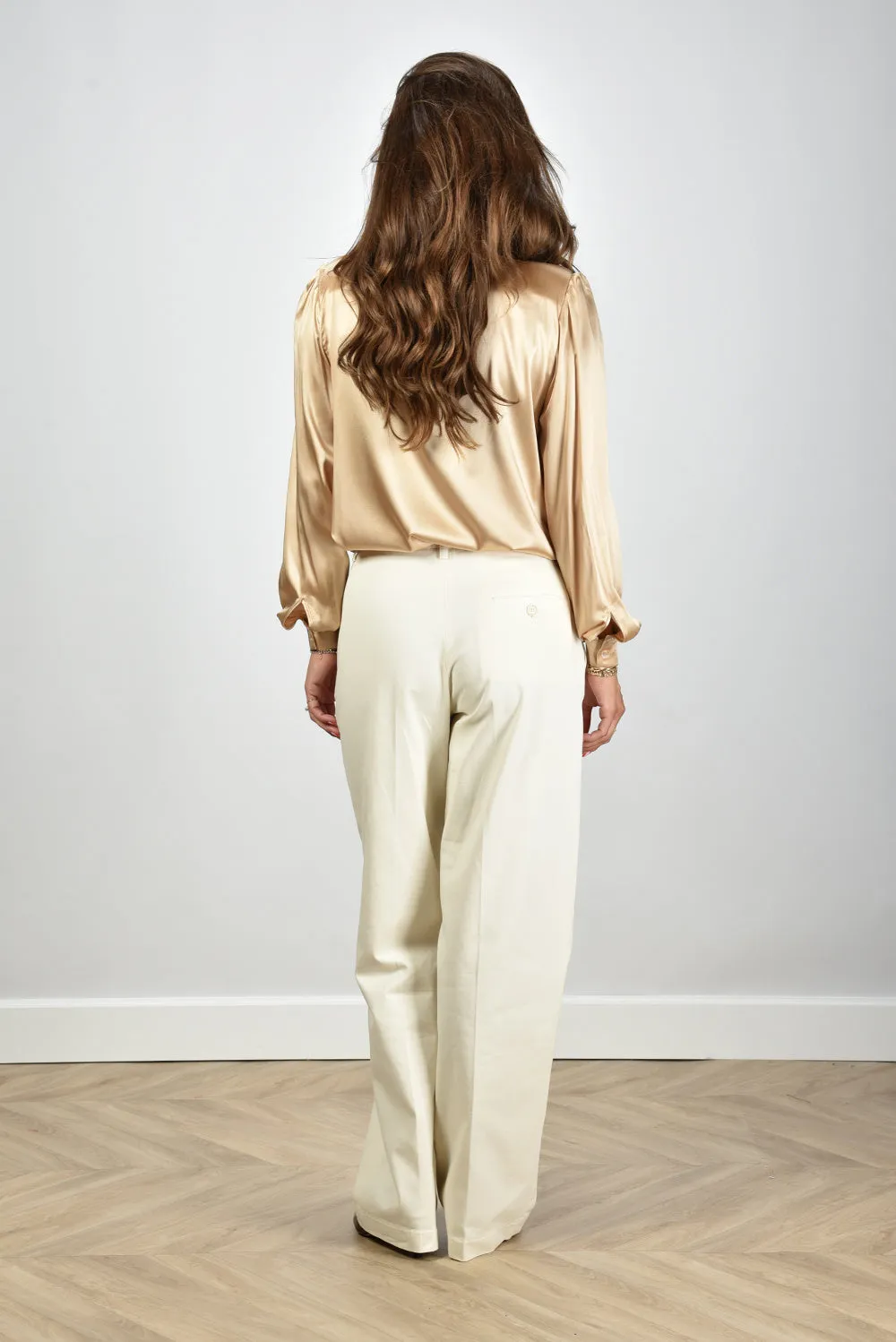 Sage & Ivy blouse Fonda Satin Silk gold